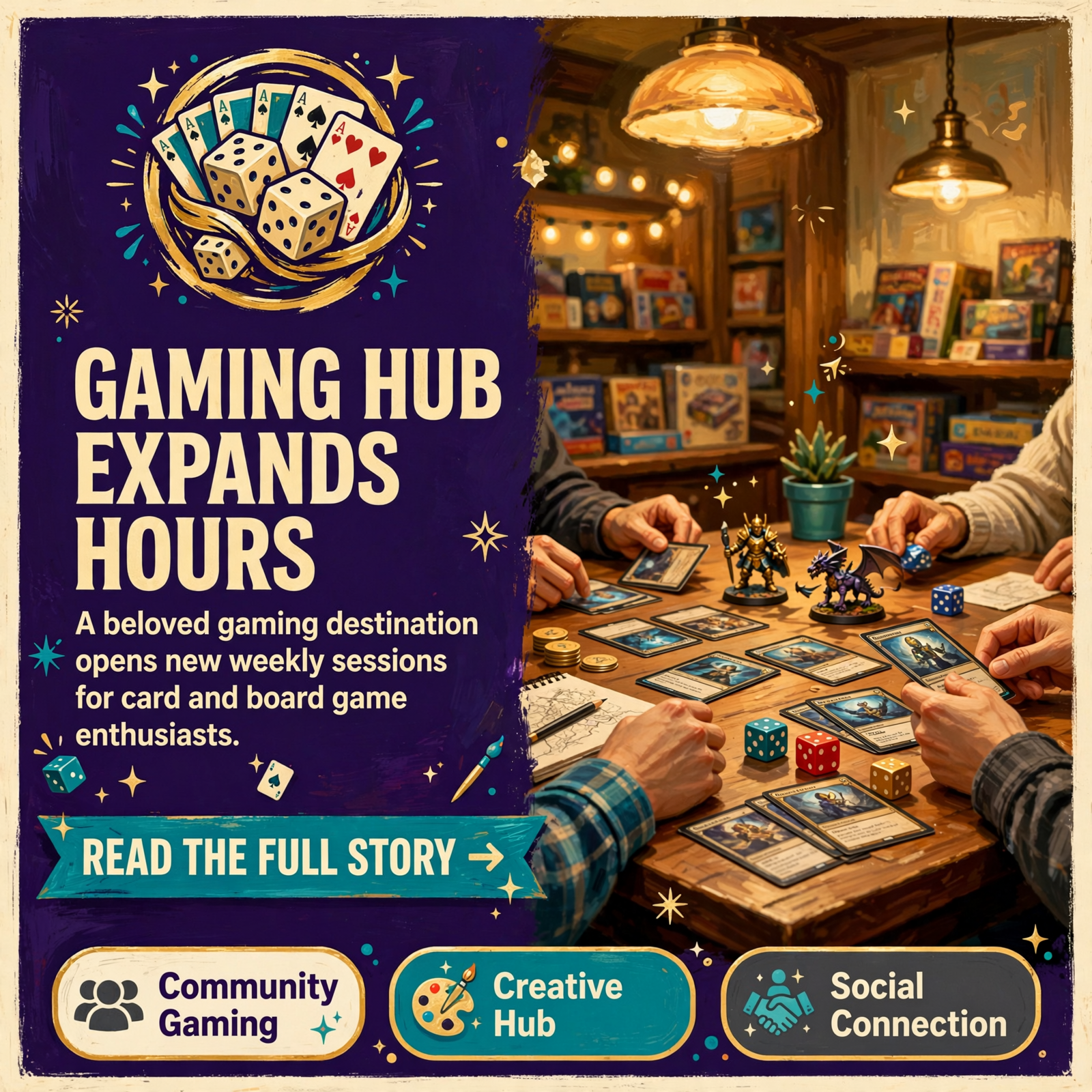 Featured image for "🎲 The Lazy Buzzard Expands Gaming Hours in Pikeville with New Wednesday Casual Play Schedule"