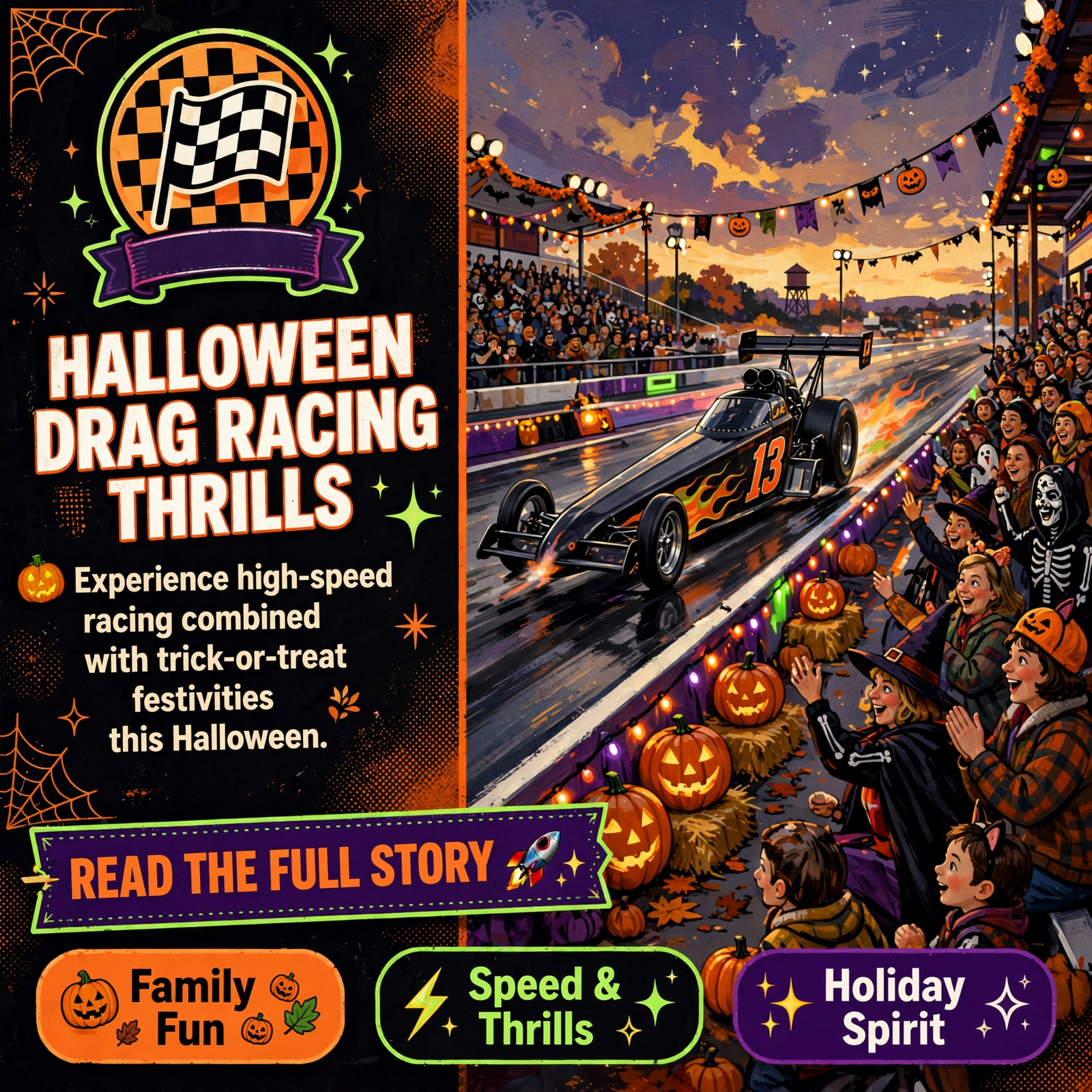 Featured image for "🎃 Halloween Drag Racing Comes to Brainerd Motorsports Park in Ringgold on October 31st"