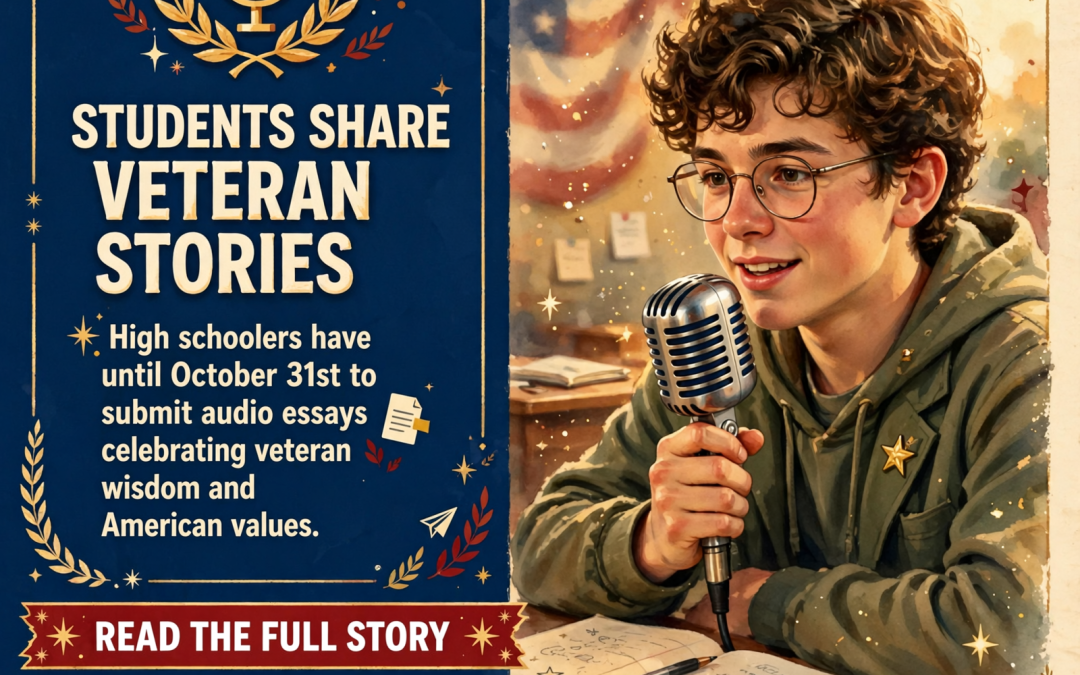 🎤 VFW Voice of Democracy Essay Competition Deadline Set for October 31st