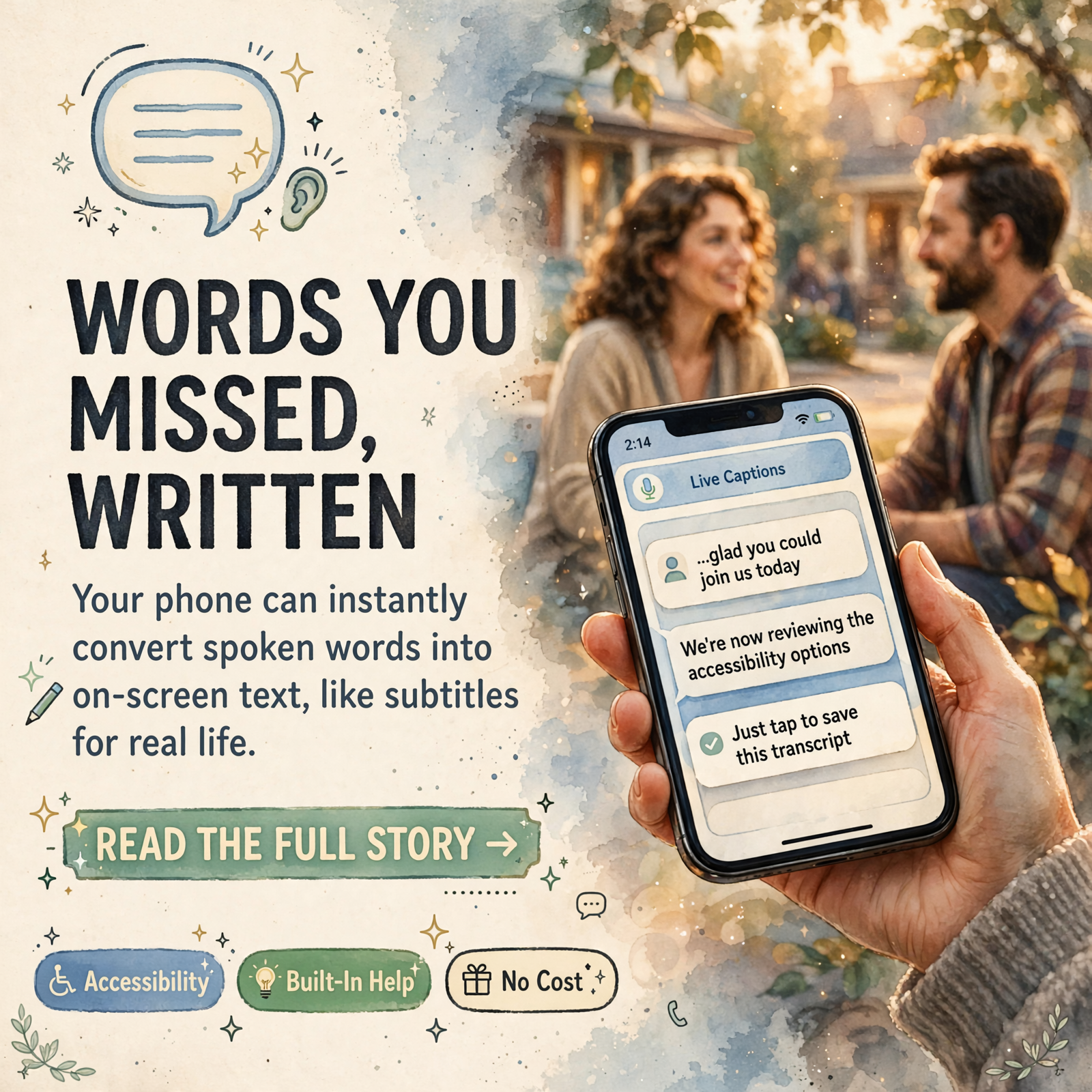 Featured image for "💬 Turn On Live Captions: Let Your Phone Write Down the Words You Miss"