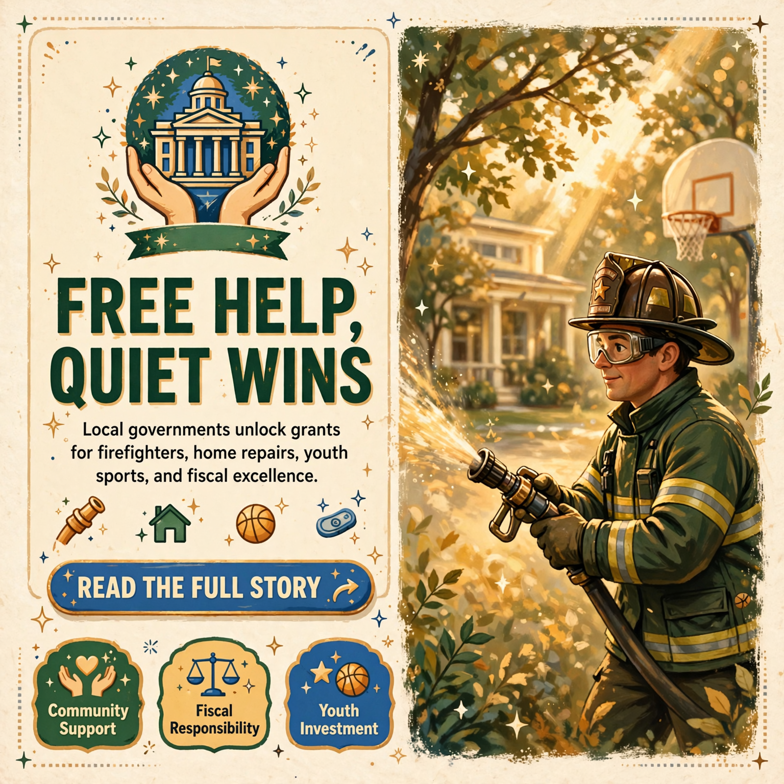 Featured image for "🏛️ Courthouse Corner: Rhea Lines Up Free Wildfire Gear for Volunteer Firefighters, Chattanooga Adds $330,000 for Home Repairs and Help…