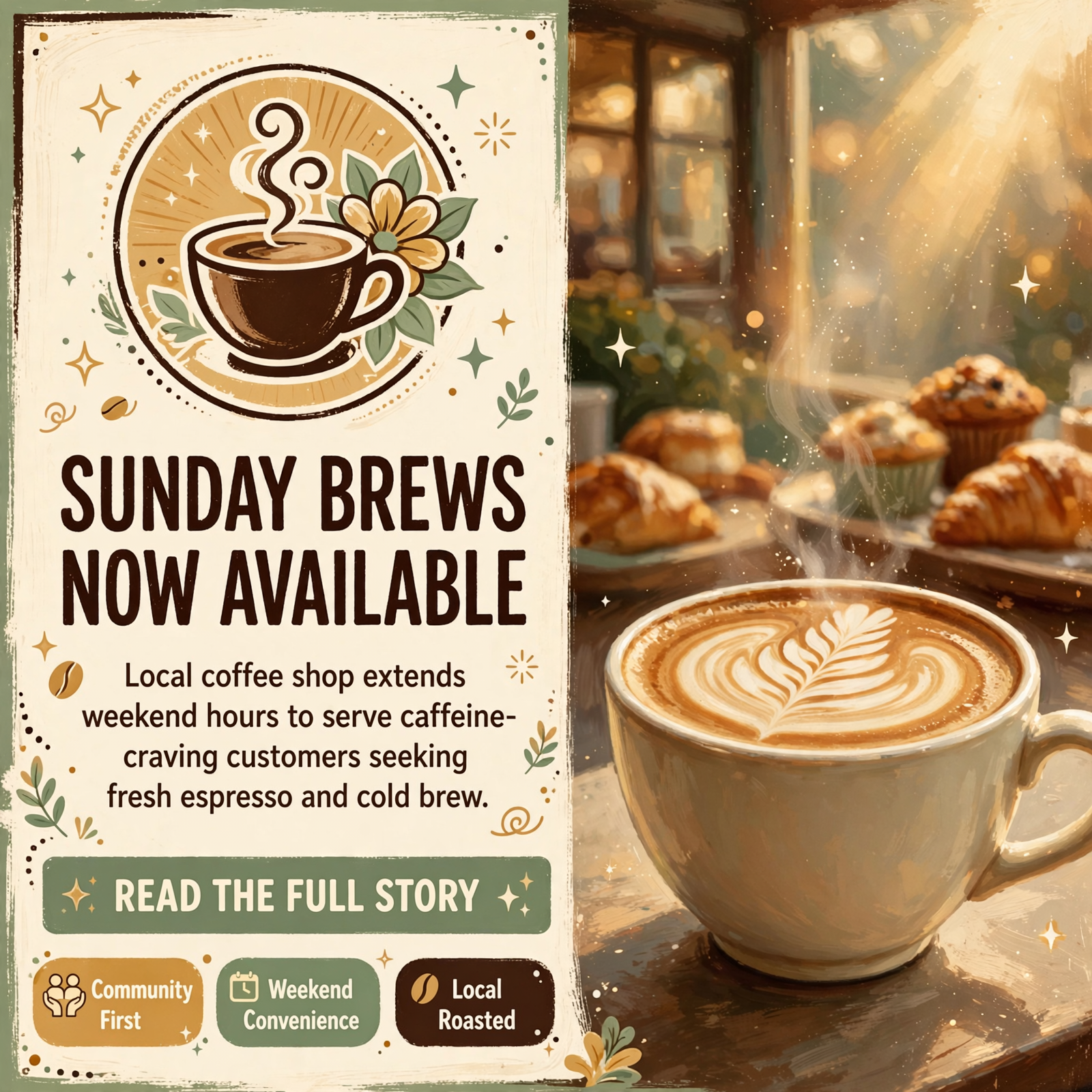 Featured image for "☕ BLOOM Coffee & Espresso Expands Sunday Hours in Crossville"