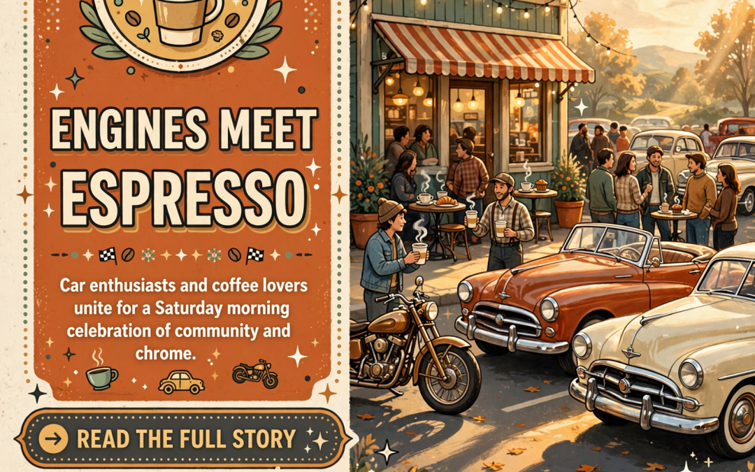 🏎️ Cars & Coffee Comes to The Roost Cafe in Pelham ☕