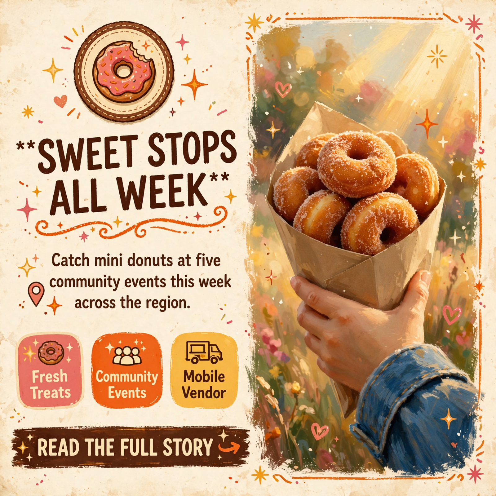 Featured image for "🍩 Hooked On Minis Brings Mini Donuts to Five Stops Across the Chattanooga Area This Week"