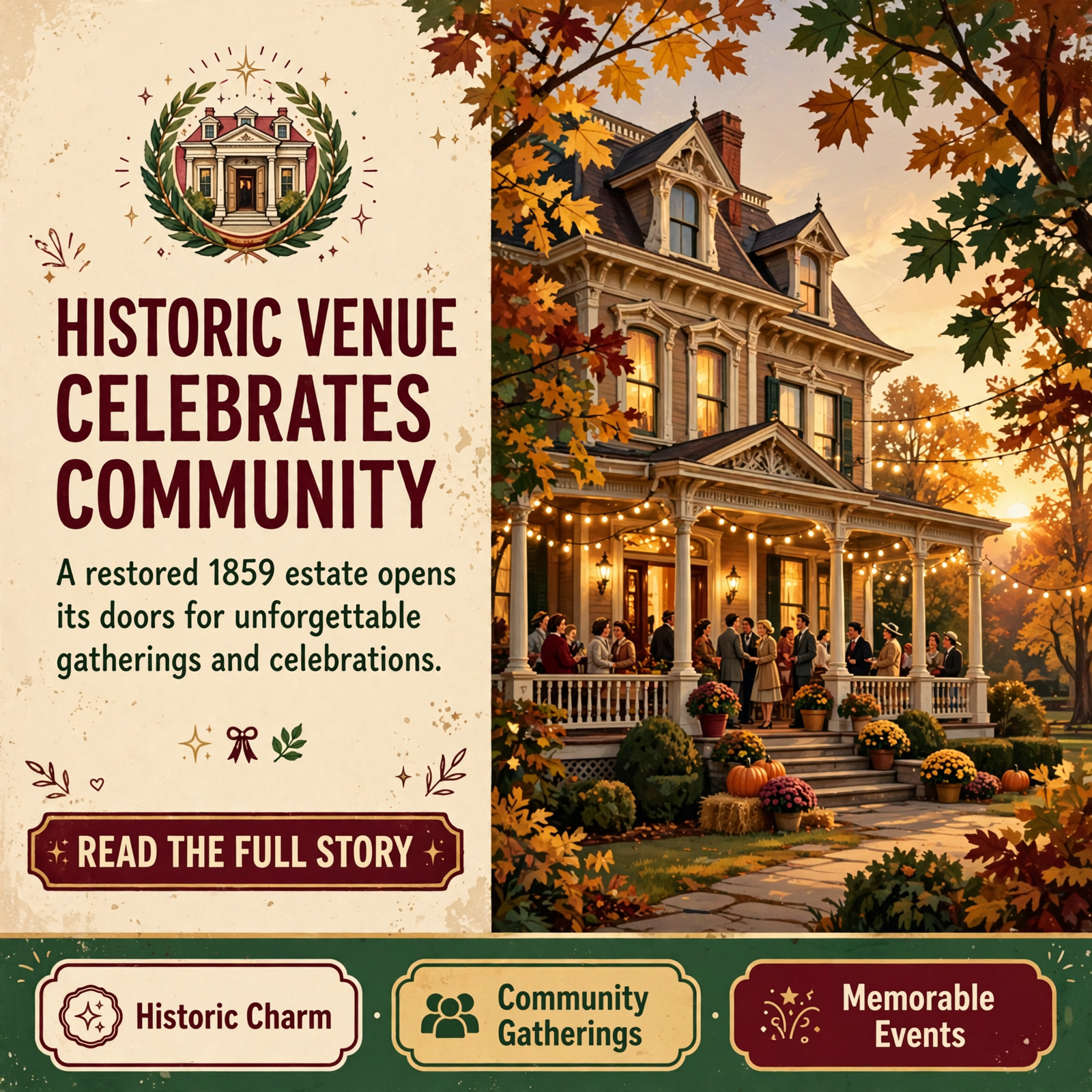 Featured image for "🎉 Whistlestop Manor Invites Community to Upcoming Events in Sweetwater"