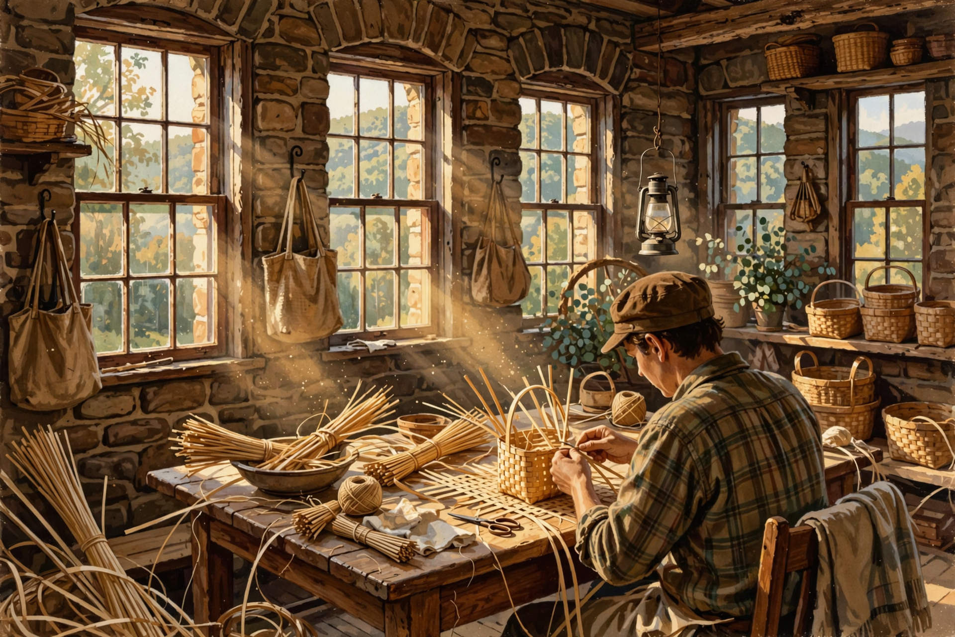 Illustration for 🧺 Weave a Basket With Your Own Two Hands at Cumberland Mountain