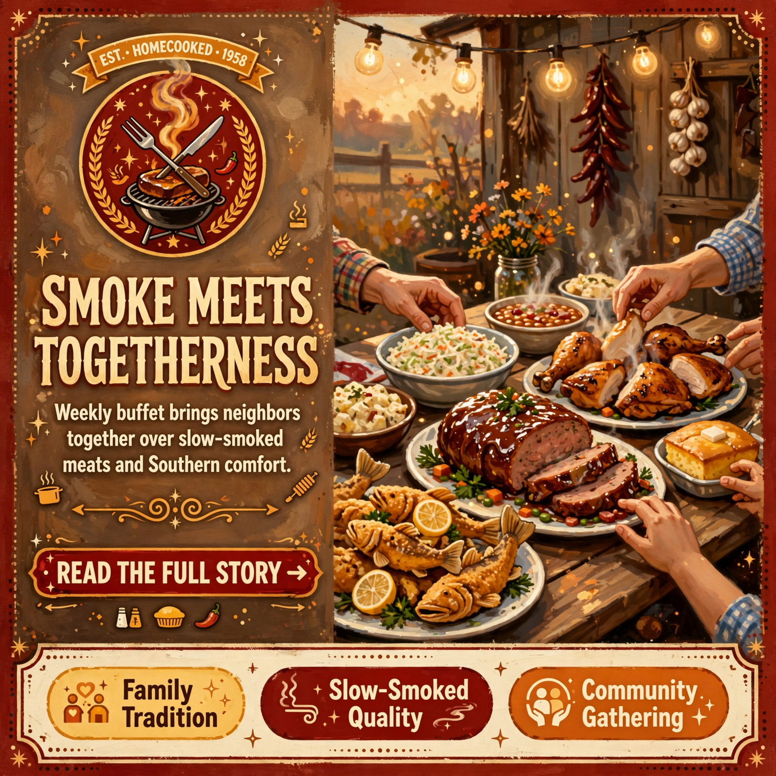 🍽️ Friday Night Buffet at Morgan Brothers BBQ in Pikeville – Fried Catfish, Smoked Meatloaf & More — Featured Image Featured image for "🍽️ Friday Night Buffet at Morgan Brothers BBQ in Pikeville - Fried Catfish, Smoked Meatloaf & More"