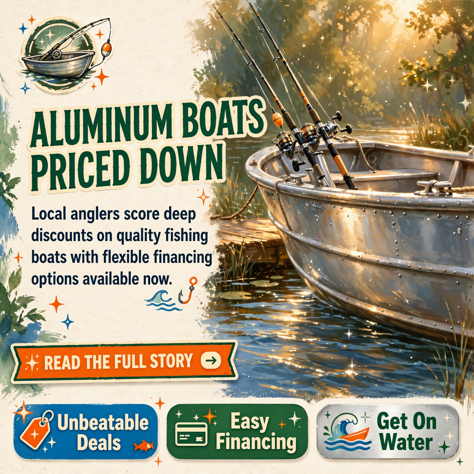 Featured image for "🎣 Aluminum Fishing Boat Blowout Sale Brings Deals to Local Anglers"