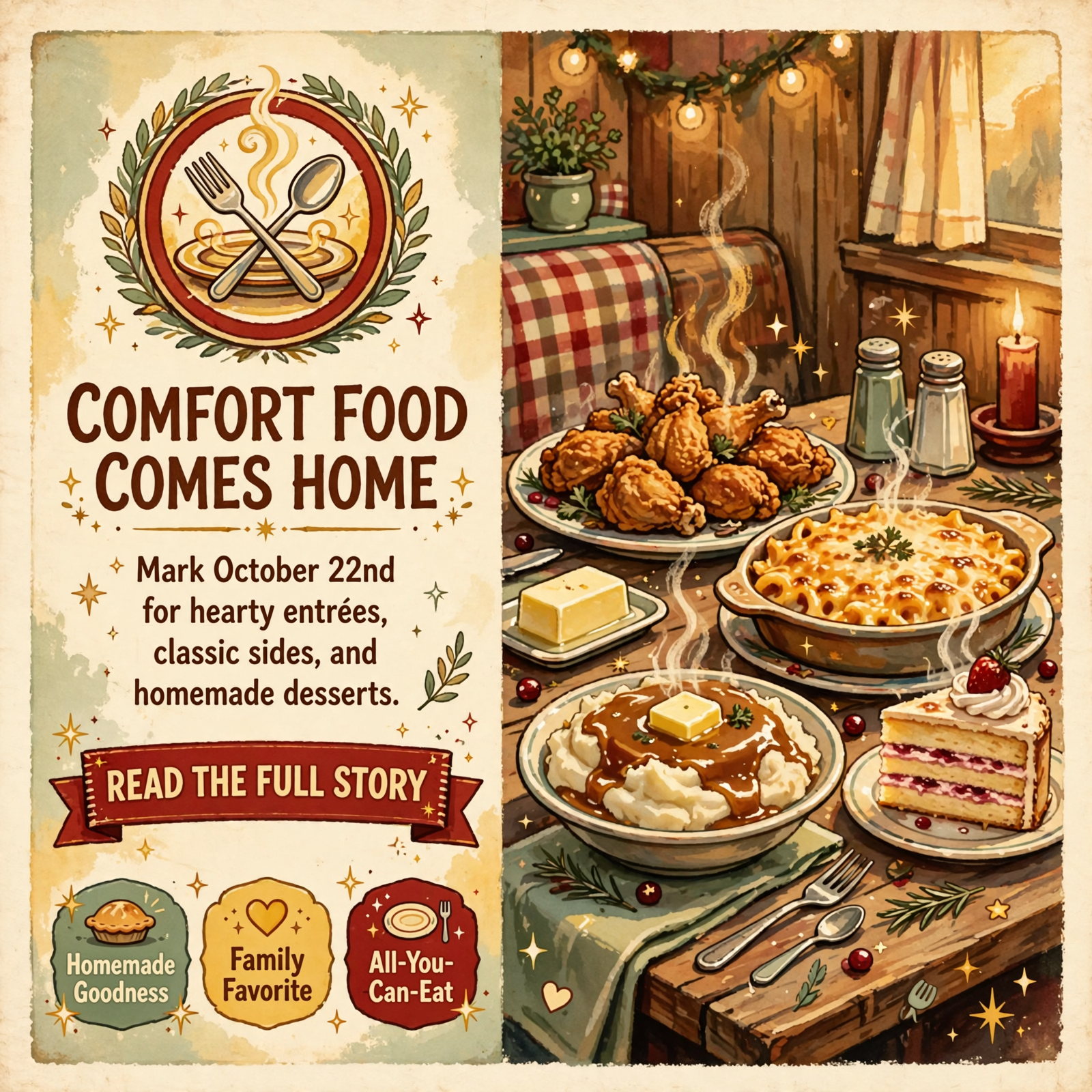 Featured image for "🍽️ Cafe on 28 Serves Up Comfort Food Favorites on October 22nd in Whitwell"