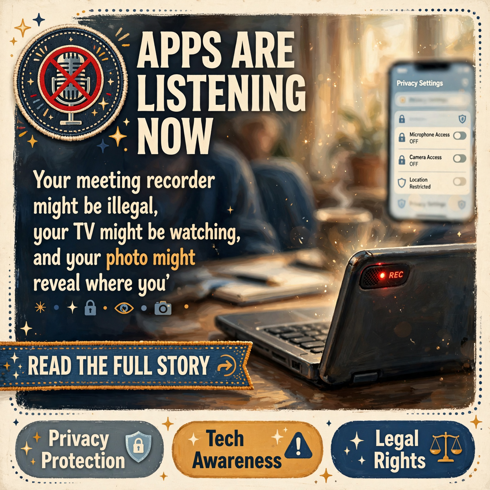 ποΈ AI Notetakers in Court, a TV That Stopped Watching, and Plate Cameras on Trial β Featured Image Featured image for "ποΈ AI Notetakers in Court, a TV That Stopped Watching, and Plate Cameras on Trial"