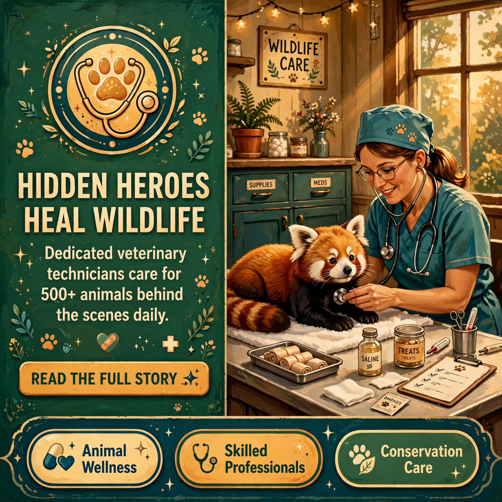 Featured image for "🐾 Behind the Scenes: Veterinary Technicians Care for 500+ Animals at Chattanooga Zoo"
