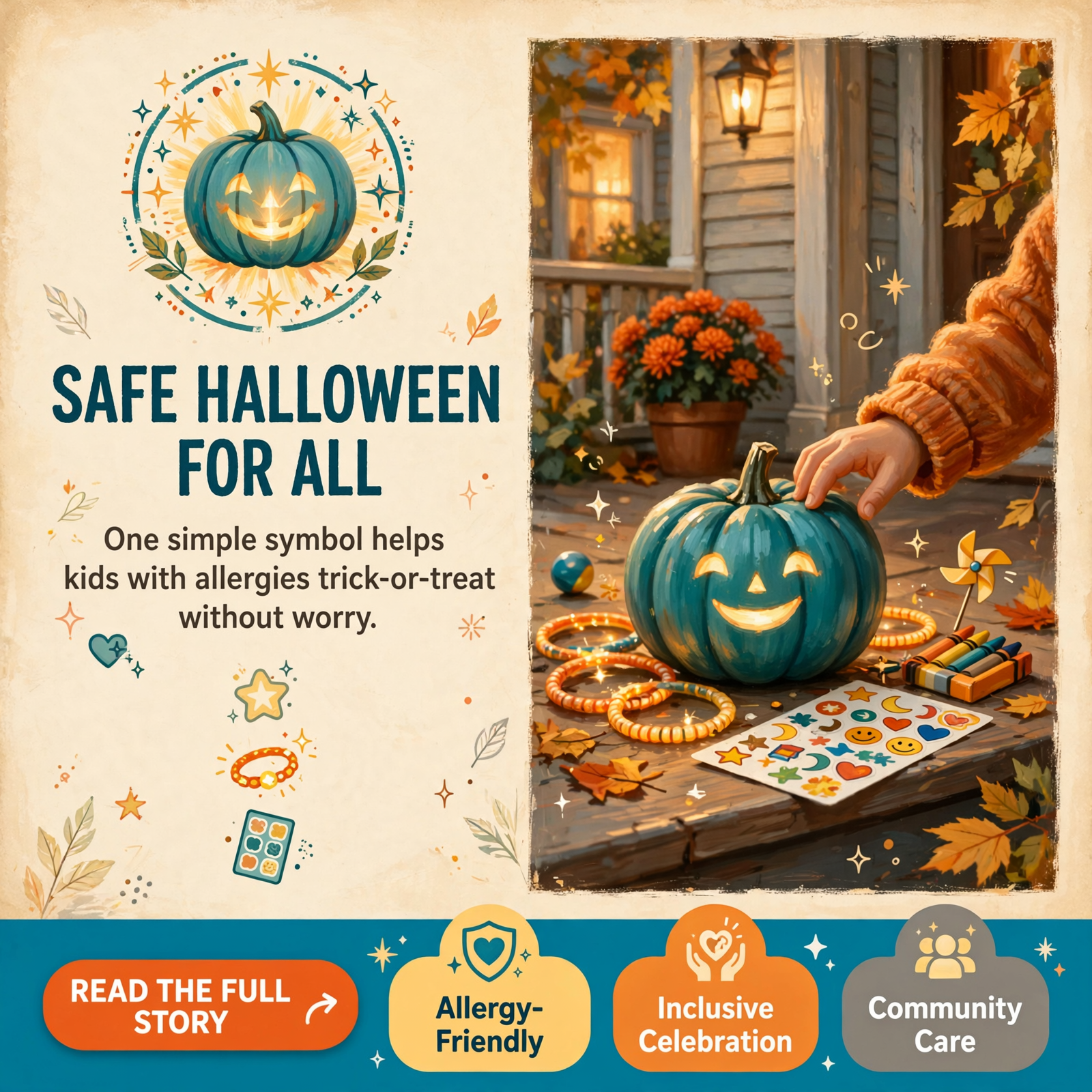 Featured image for "🎃 Nonfood Halloween Treats Help Kids with Allergies Join the Fun"