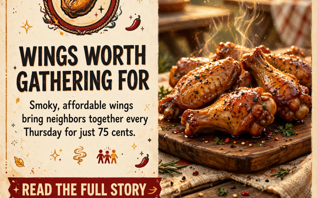 🍗 75¢ Smoked Wings All Day Thursday at Morgan Brothers BBQ in Pikeville