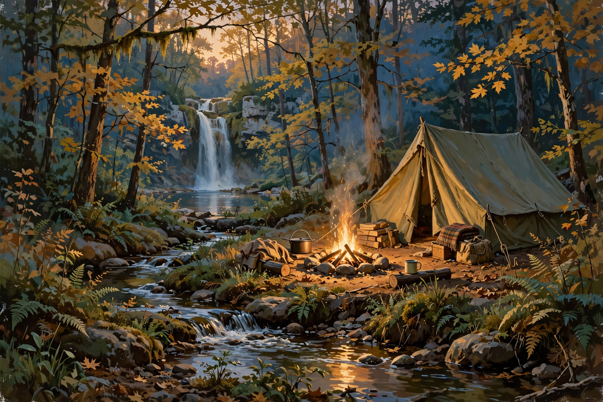 Illustration for ⛺ Sleep One Night by the Waterfall at Cummins Falls