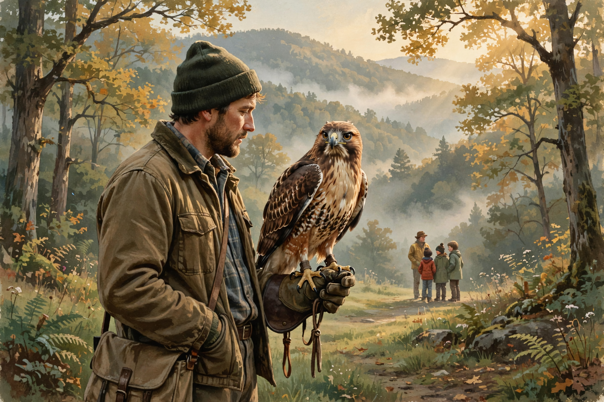 Illustration for 🦅 Meet a Hawk Eye to Eye at Reflection Riding