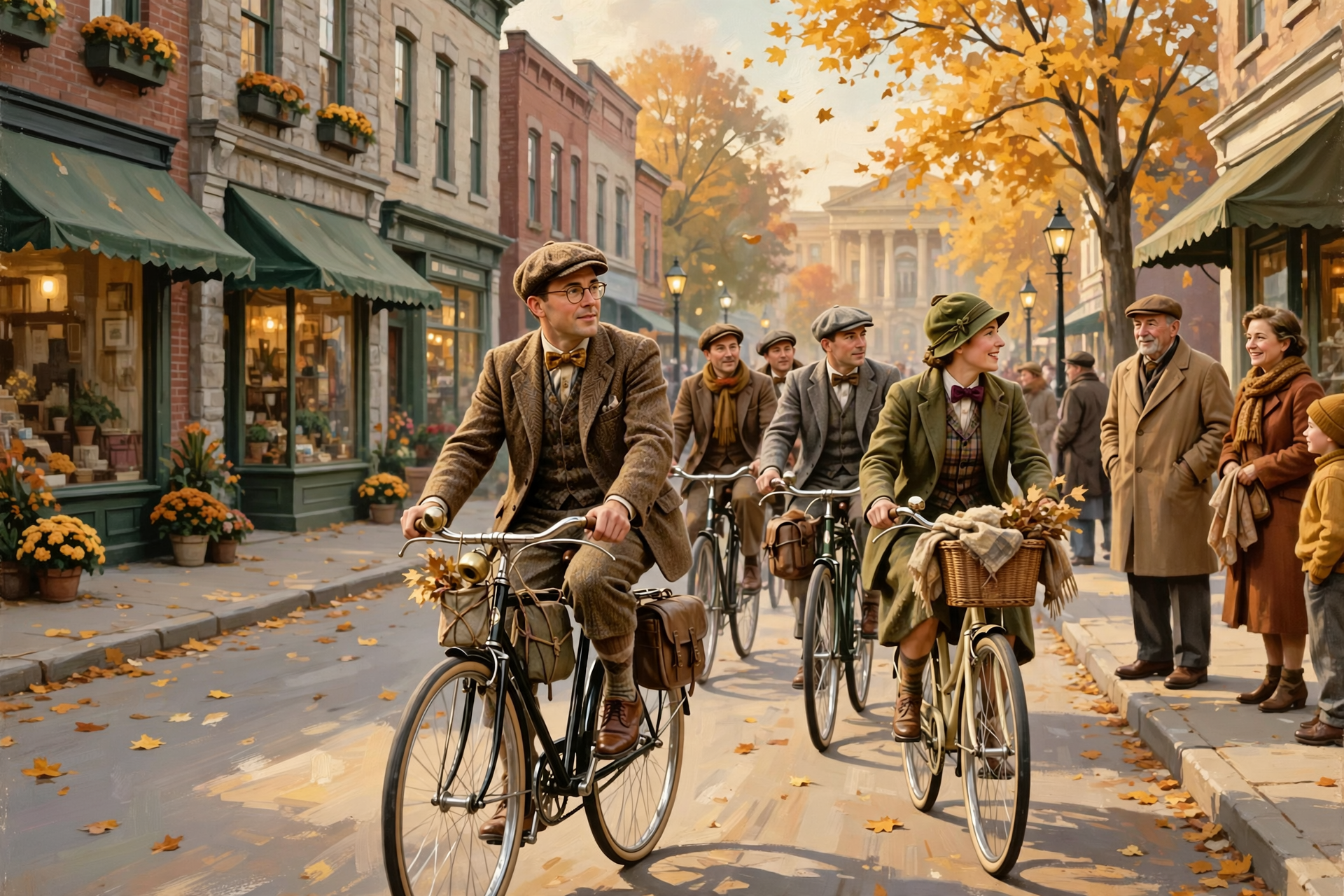 Illustration for 🚲 Watch Huntsville Pedal by in Tweed and Bow Ties