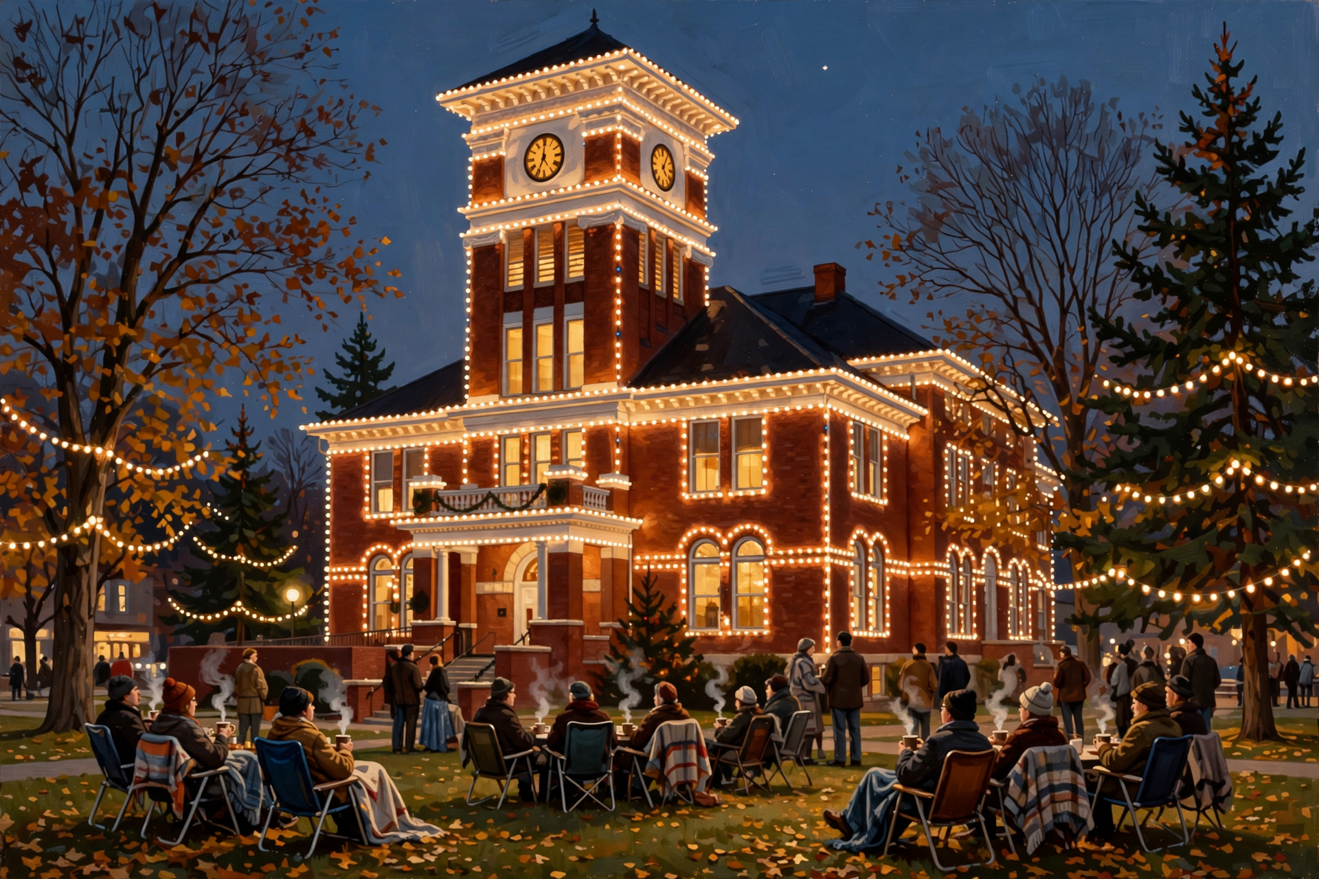 Illustration for 🎄 Watch Madisonville Light Up the Courthouse Square