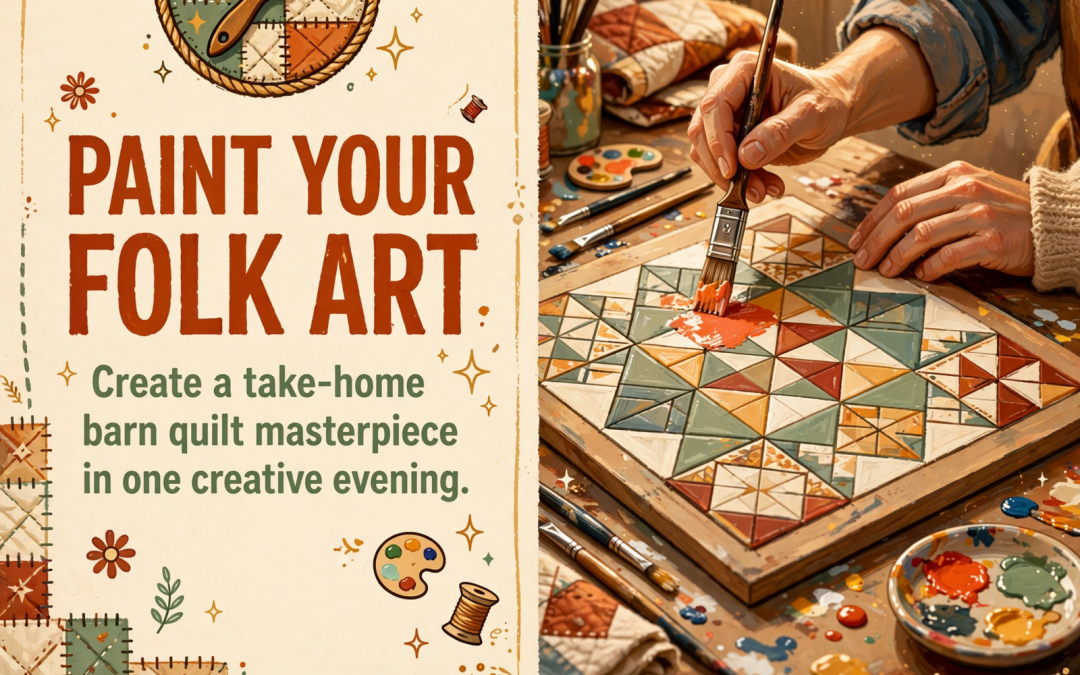 🎨 Paint a Barn Quilt at Winsome Stroll Market – October 30 Workshop