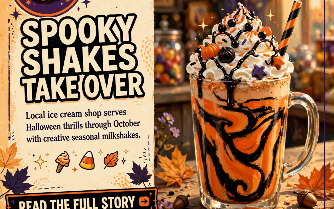 🍦 Spooky Milkshakes All Month at Udder Yum Ice Cream Shoppe in Dunlap
