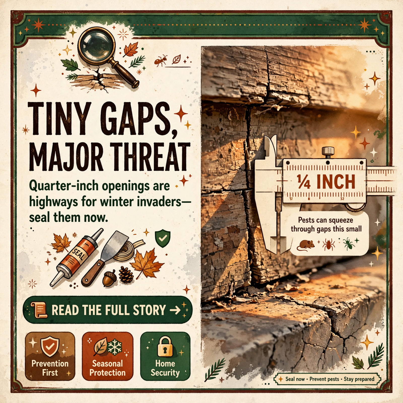 π Tiny Gaps, Big Problem: How Mice Slip Into Your Home β Featured Image Featured image for "π Tiny Gaps, Big Problem: How Mice Slip Into Your Home"