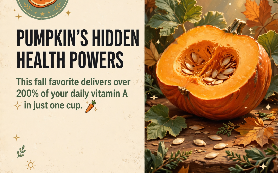 🎃 Pumpkin Power: Why This Fall Favorite Is a Nutritional Powerhouse