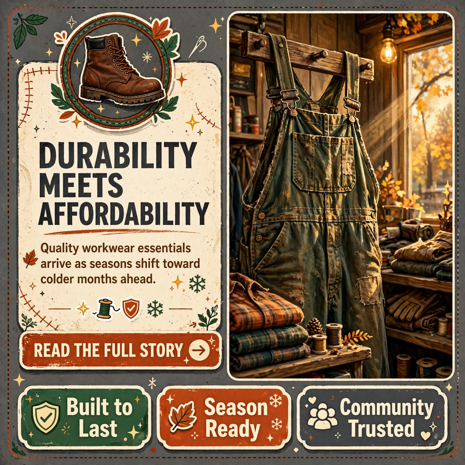 Featured image for "🧥 Carhartt Bib Overalls at Hammer's Department Store - $79.98 for Fall and Winter"