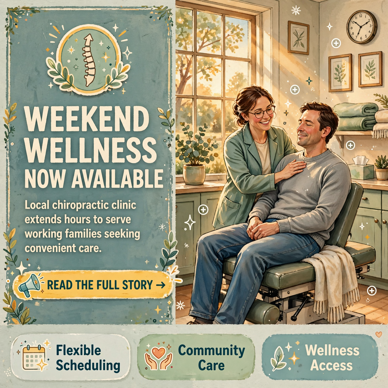 Featured image for "🏥 Shull Chiropractic Clinic Adds Saturday Hours in Monteagle - Easing Scheduling for Working Families"