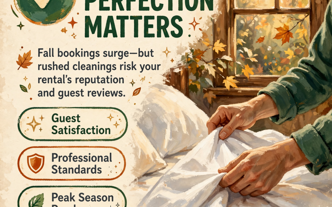 🏡 Short-Term Rental Turnover: Why Fall Bookings Demand Spotless Cleanings in Jasper