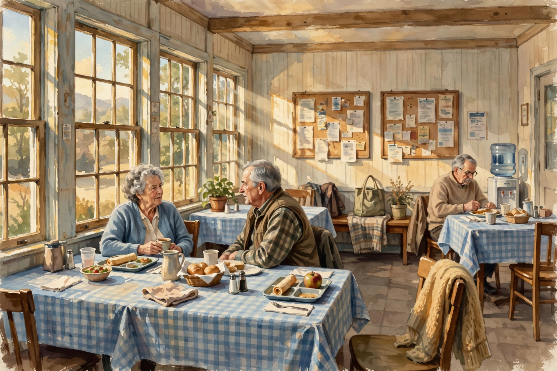Illustration for 🍽️ Senior Center, Rides and Weekday Help