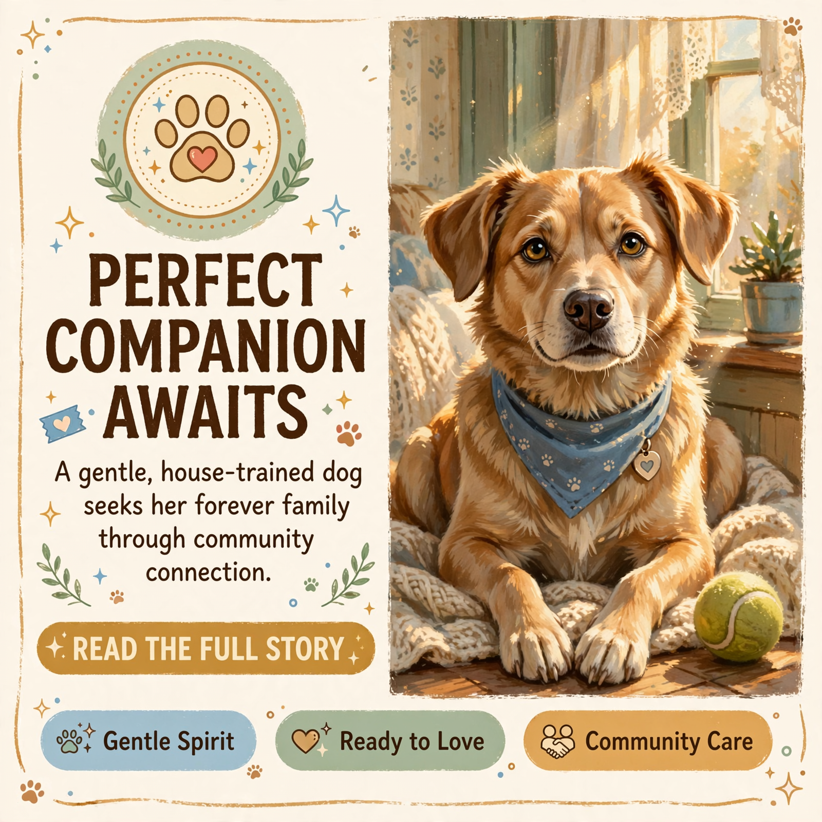 Featured image for "🐕 Dog Needing a Home: Coco, 4-Year-Old Spayed Female Looking for Family"