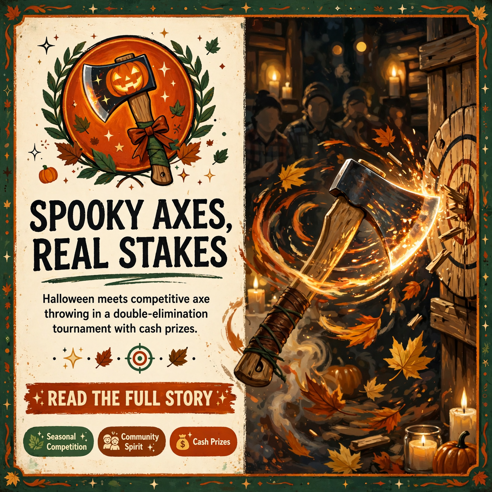 Featured image for "🪓 Spooky Axe Throwing Competition Comes to Dunlap on Halloween"