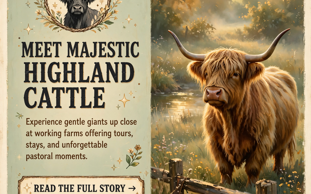 🐄 Meet Highland Cows Across Tennessee – Including at a Local Farm Stay
