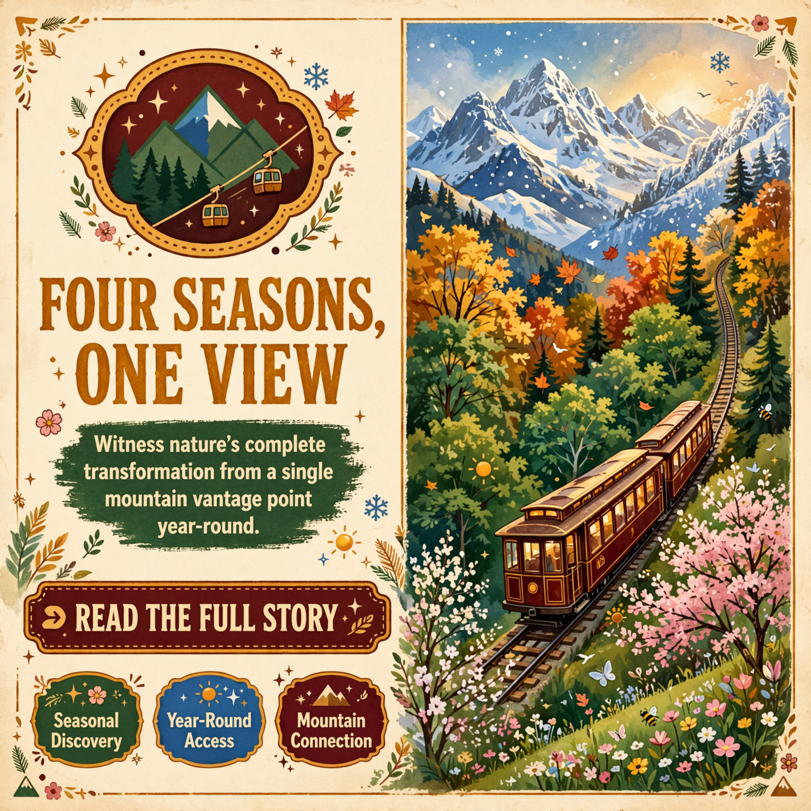 Featured image for "🚡 Experience All Four Seasons from Lookout Mountain Incline Railway with an Annual Pass"