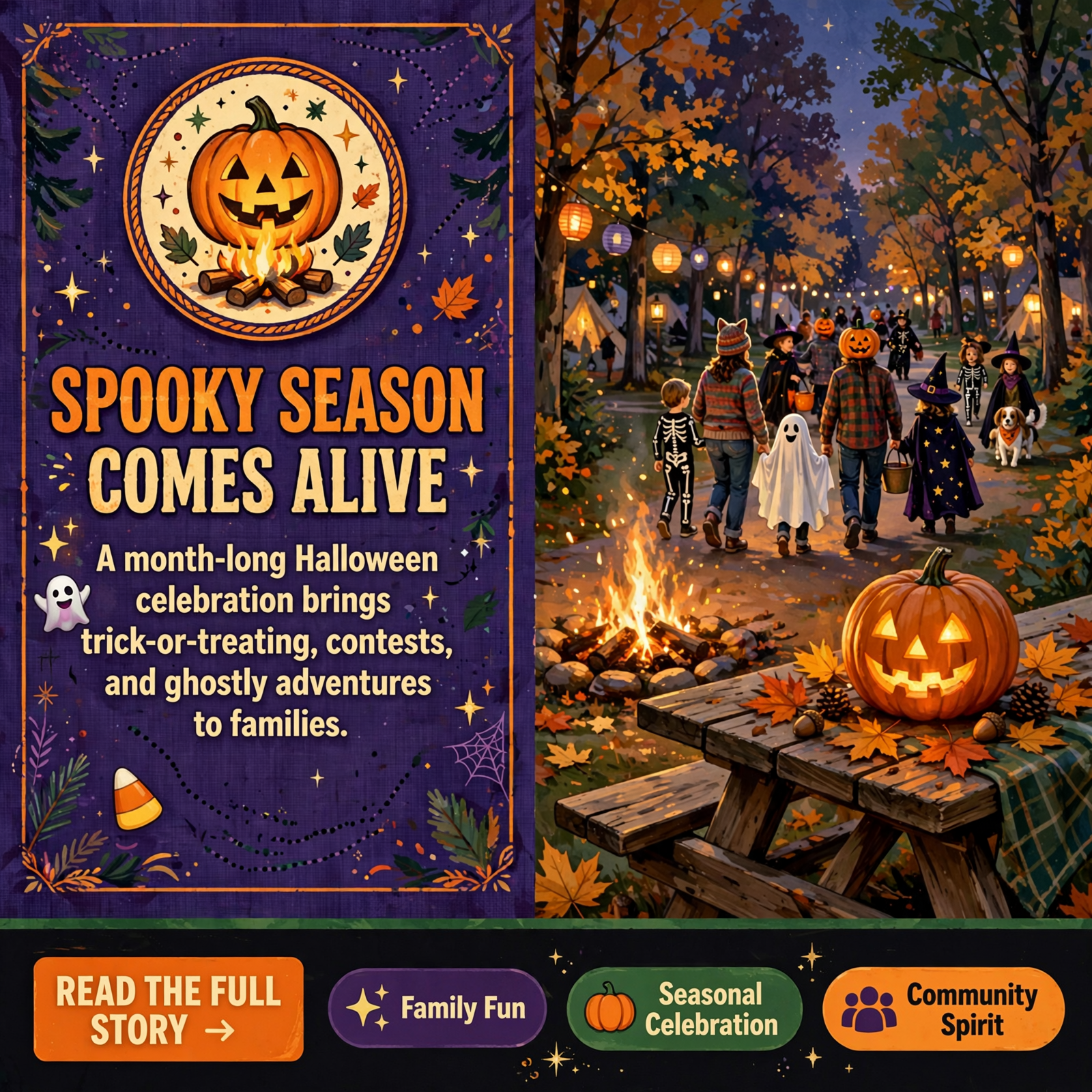 Featured image for "🎃 Davy Crockett Campground Hosts Halloween Celebration October 10-31"