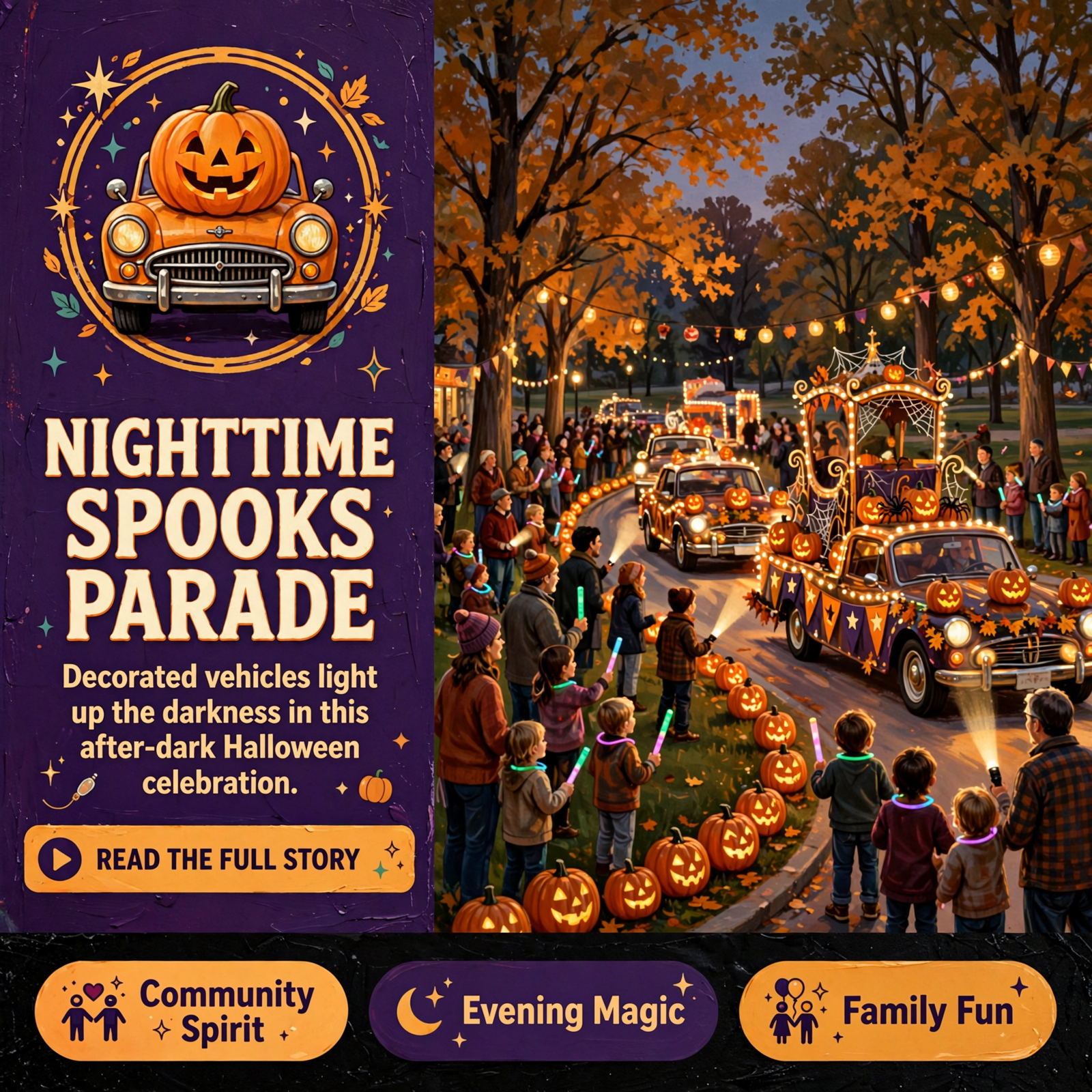 Featured image for "🎃 Gruetli-Laager Hosts Nighttime Halloween Parade - Lineup at 5 p.m., Parade Starts at 6 p.m."