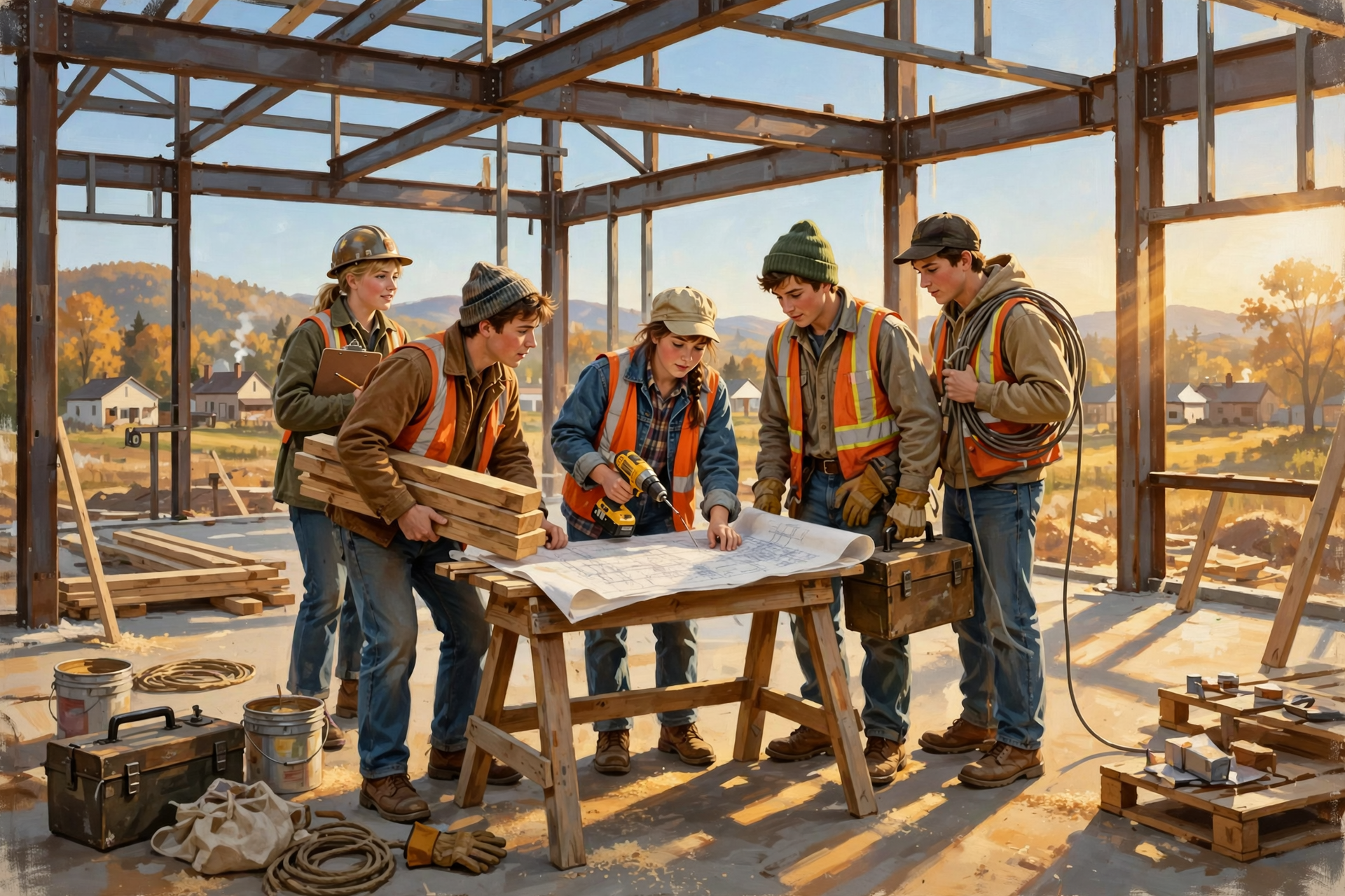 Illustration for 🏗οΈ Bledsoe Students Will Help Finish Their Own School Board Office