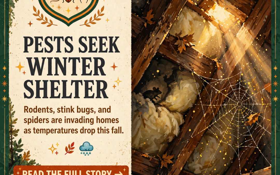 🐭 Fall Pest Alert: Rodents, Stink Bugs, and Spiders Seeking Shelter in the Valley