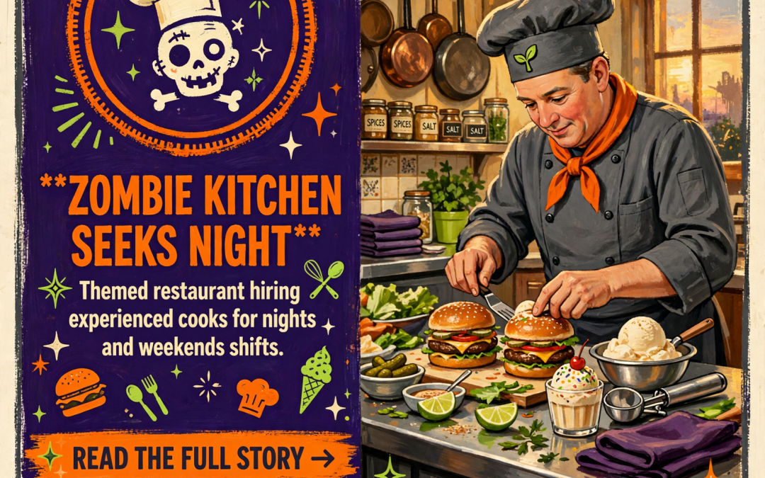 🍔 Zombie Ice Cream-Jasper TN Seeks Experienced Cook for Nights and Weekends