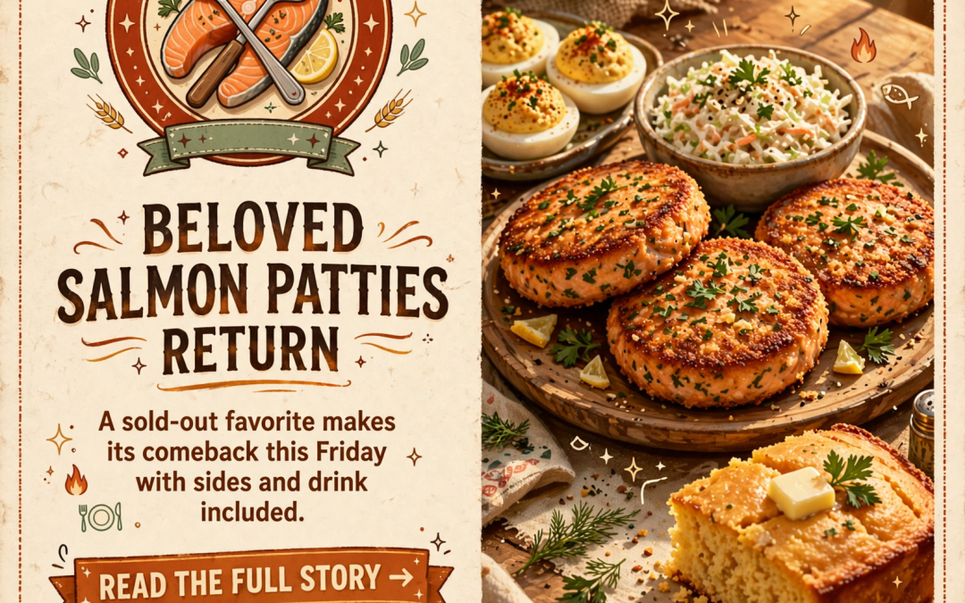 🐟 Salmon Patties Return to Off the Farm Barbque in Soddy Daisy – Friday Special