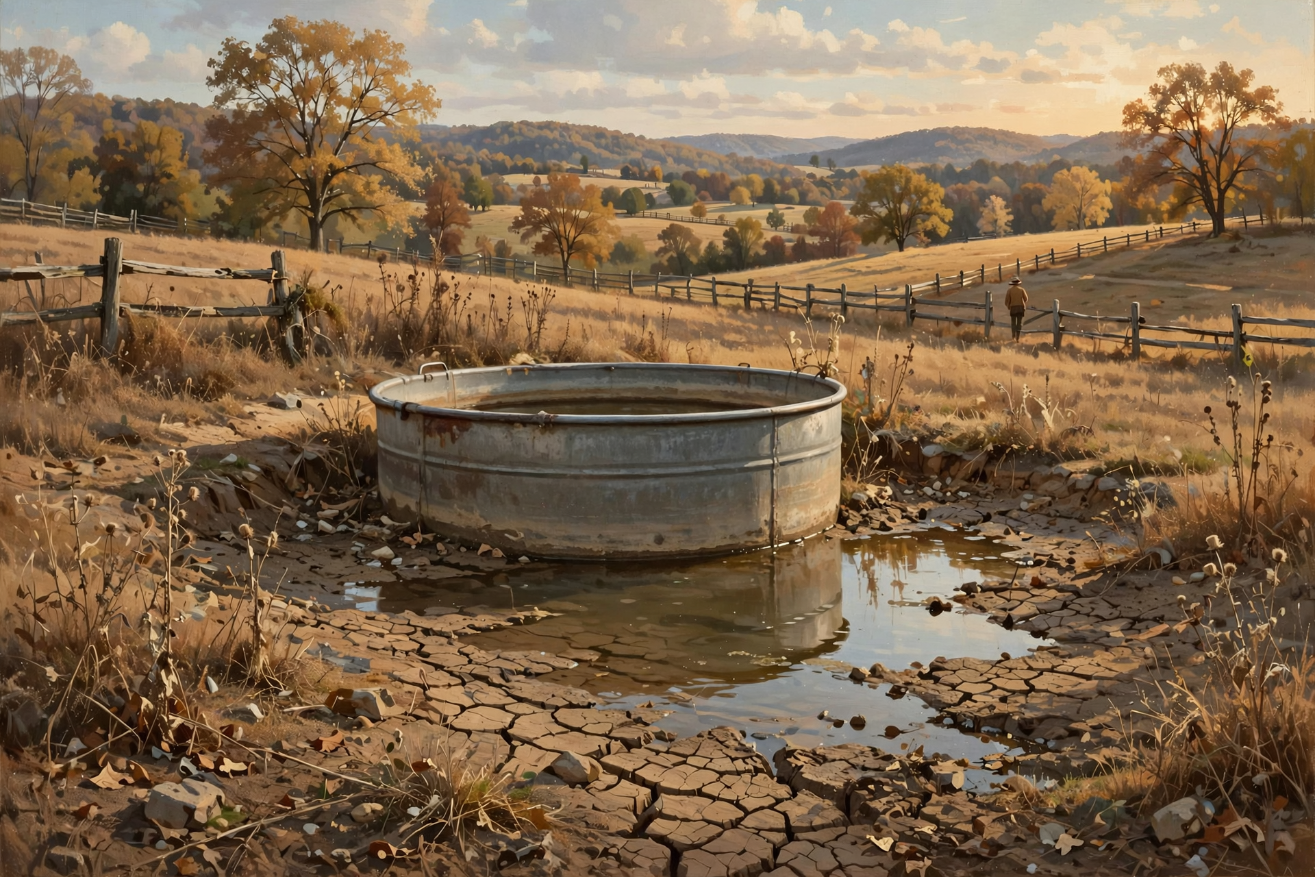 Illustration for 💧 The Rain Ledger: Still Behind, and the Next Drought Map Comes Thursday