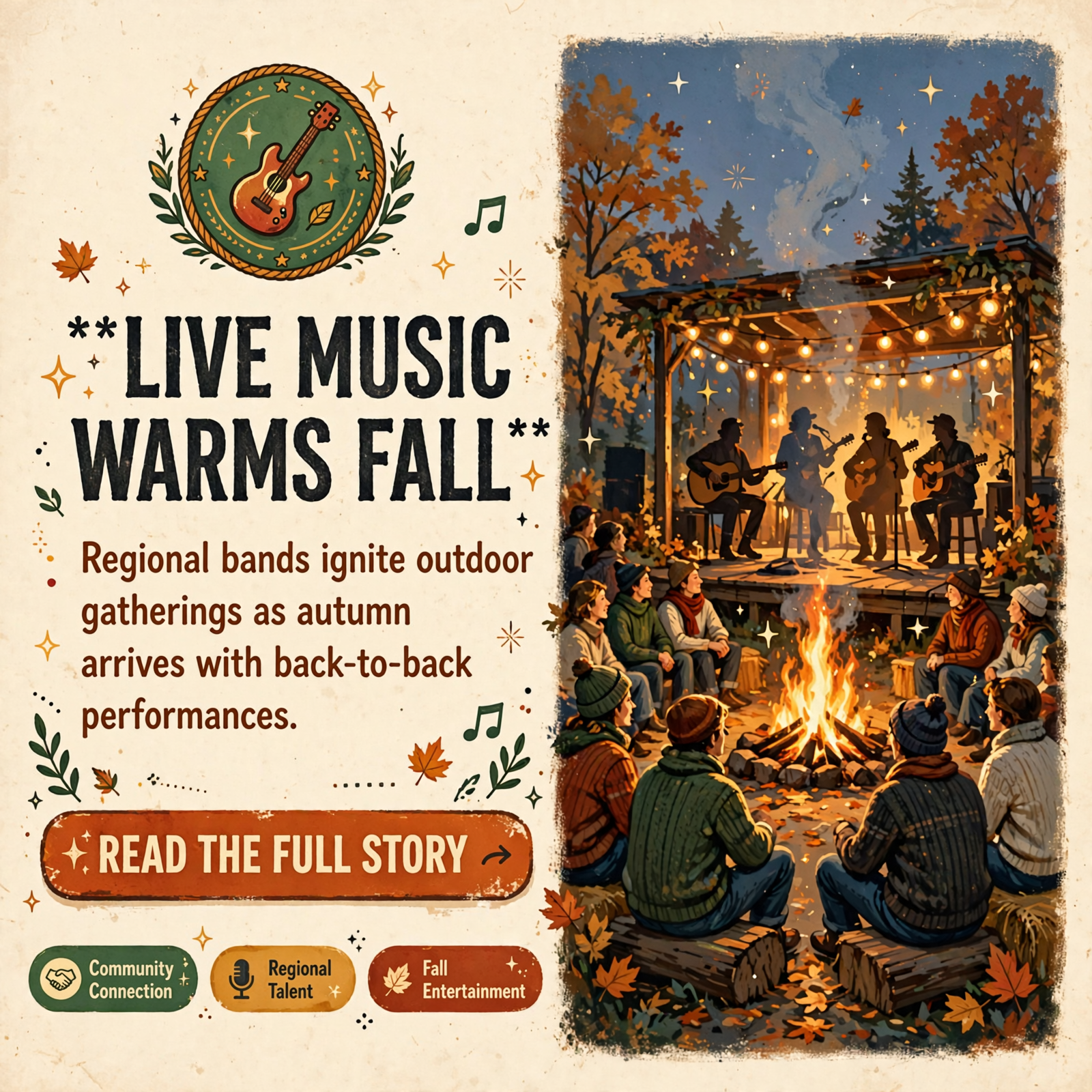 Featured image for "🎸 Live Music Returns to Frank's at Cane Hollow in Sparta for Fall Weekend"