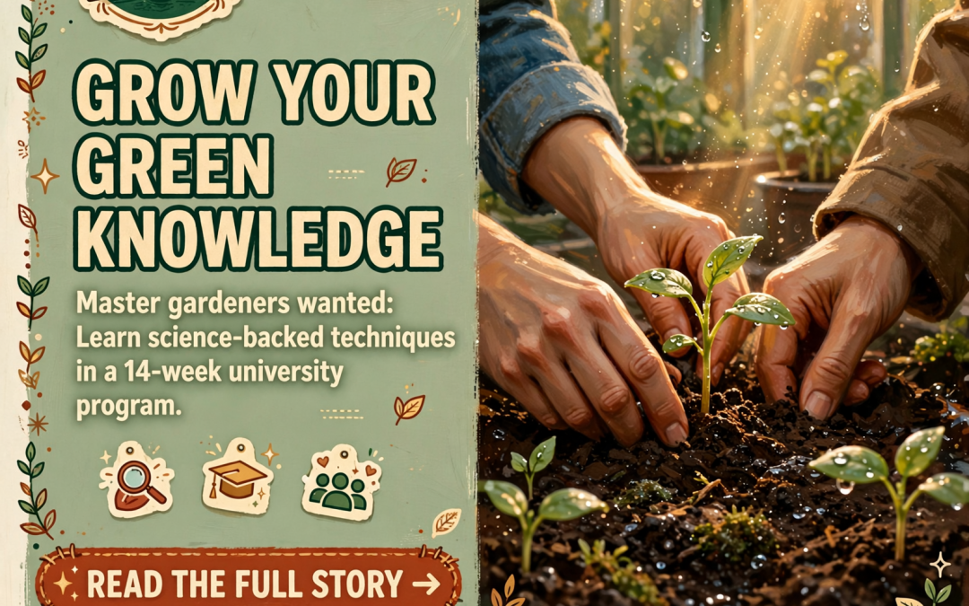 🌱 Master Gardener Intern Training Program Opens Applications for 2027