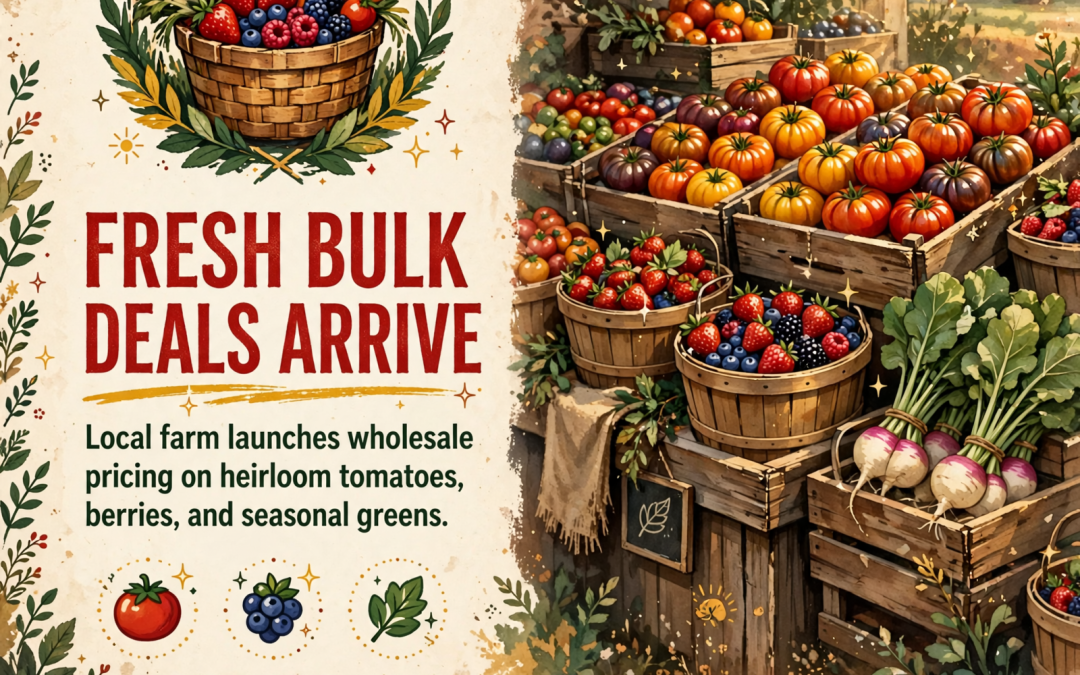 🍅 Bulk Produce Deals Now Available at Gary Swafford Farms in Pikeville