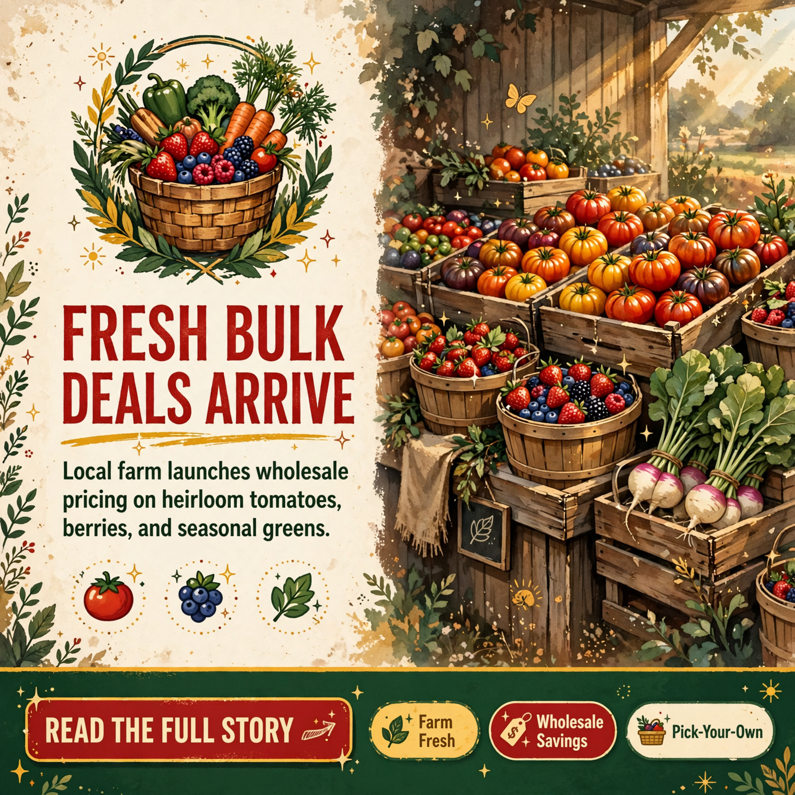 Featured image for "🍅 Bulk Produce Deals Now Available at Gary Swafford Farms in Pikeville"