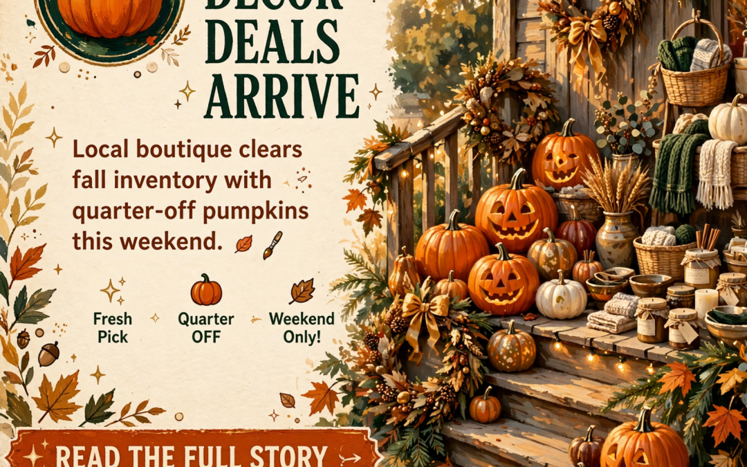 🎃 Porch Pumpkin Sale in Powells Crossroads – 25% Off This Weekend