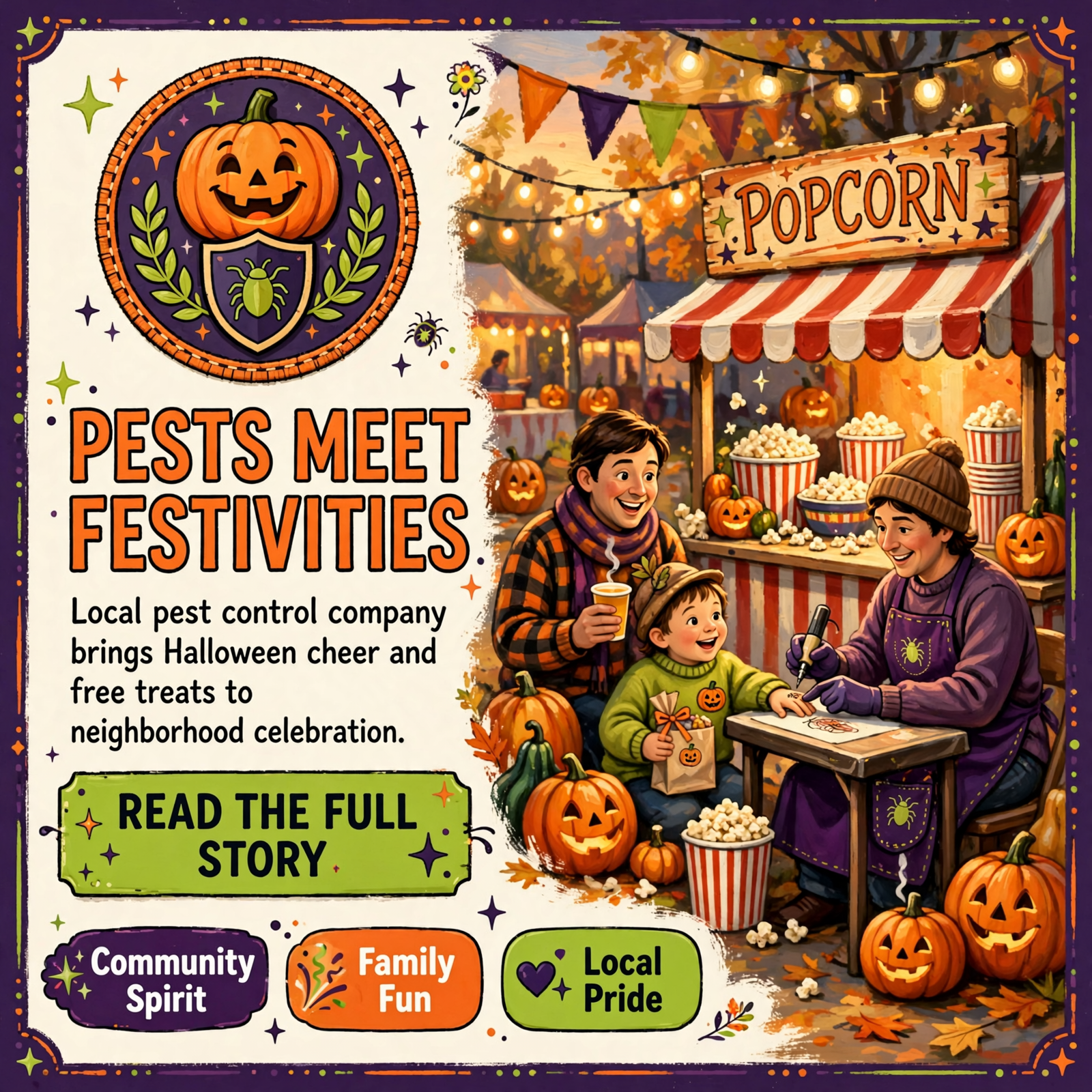 Featured image for "🎃 Danns Termite & Pest Control Brings Halloween Fun to Graceland's Festival in Morrison"