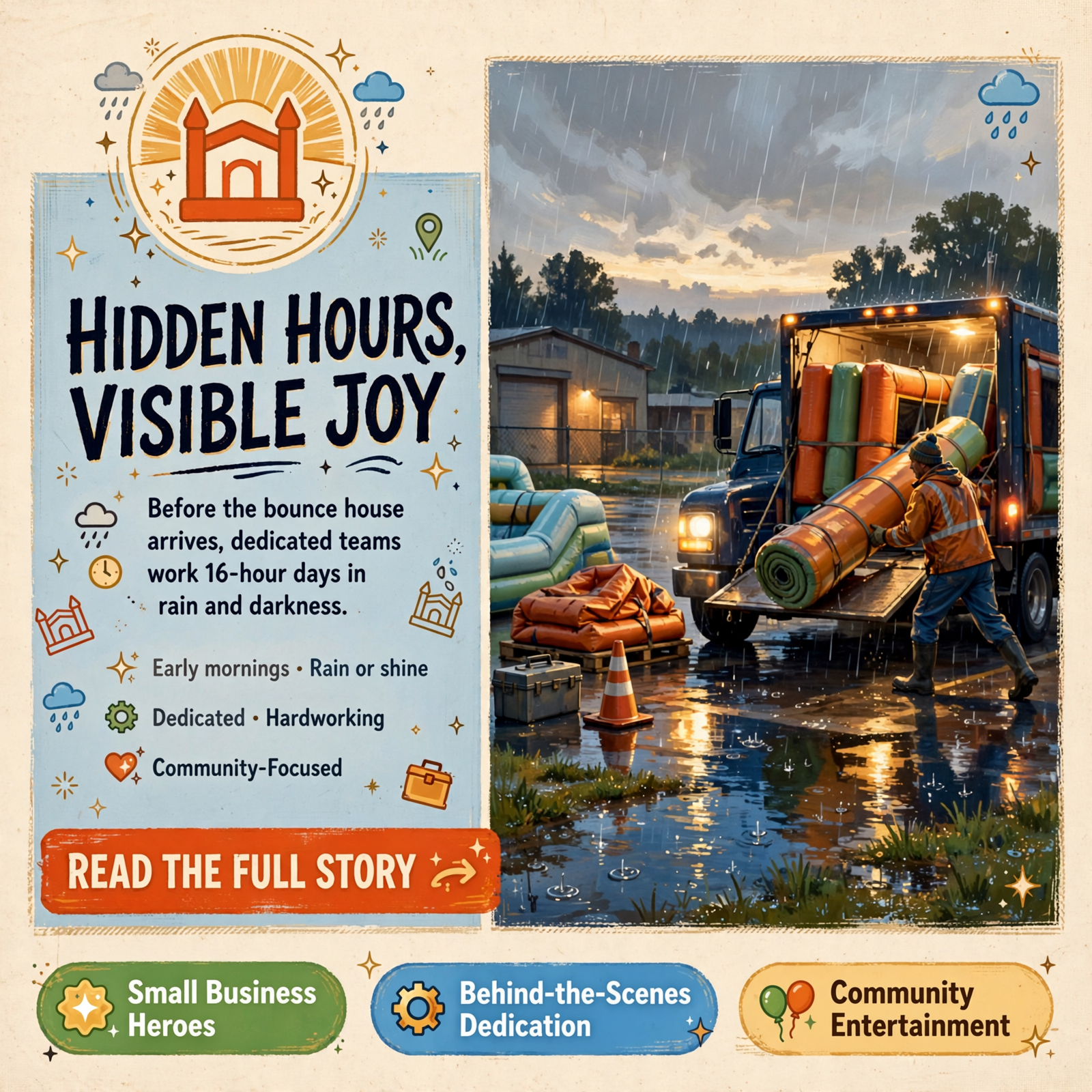 💪 Behind the Bounce: The Early Mornings and Dedication of Monkeytown Inflatables in Dayton — Featured Image Featured image for "💪 Behind the Bounce: The Early Mornings and Dedication of Monkeytown Inflatables in Dayton"