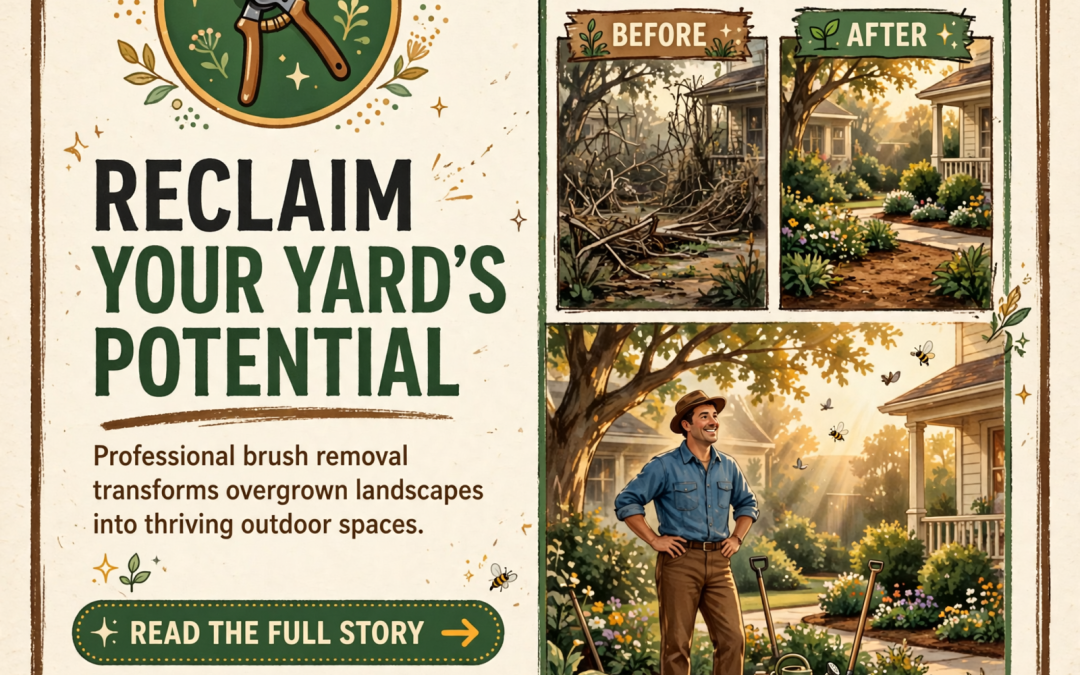 🌿 Brush Removal Service Helps Restore Yard Health and Beauty