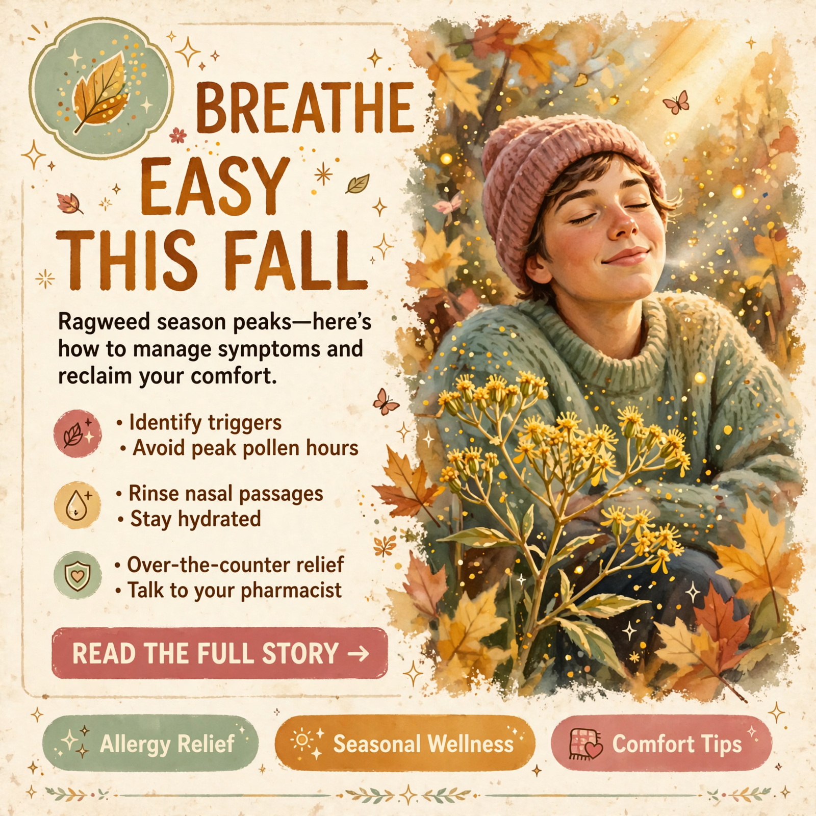 Featured image for "🍂 Managing Fall Allergies: What to Know as Ragweed Season Peaks"