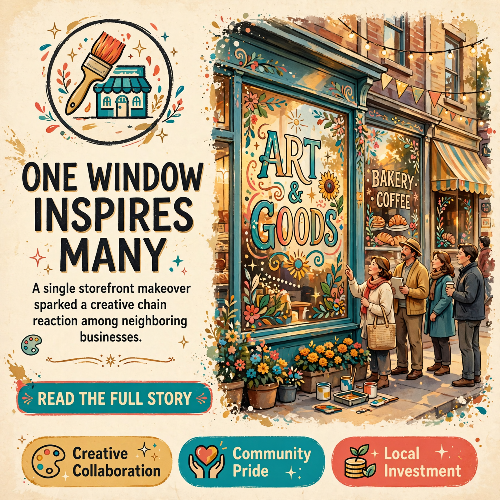 Featured image for "🎨 Window Art Brings Storefront Neighbors Together in Dunlap"